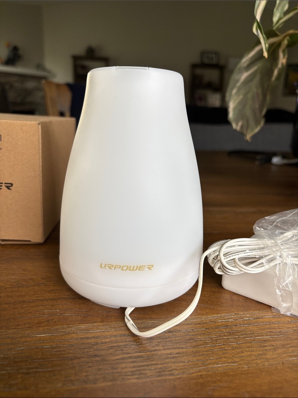 White Aromatherapy Diffuser with LED Accent